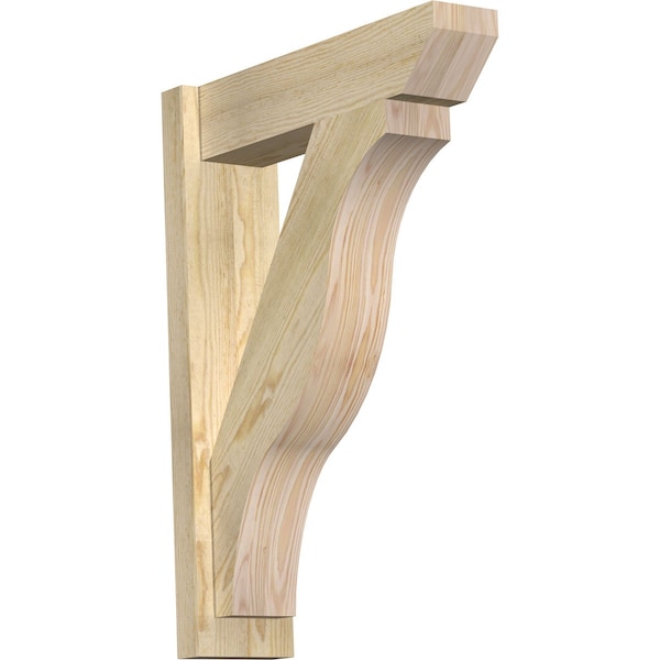 Ekena Millwork Funston Slat Rough Sawn Outlooker, Douglas Fir, 6"W x 22"D x 30"H OUT06X22X30FST06RDF - main